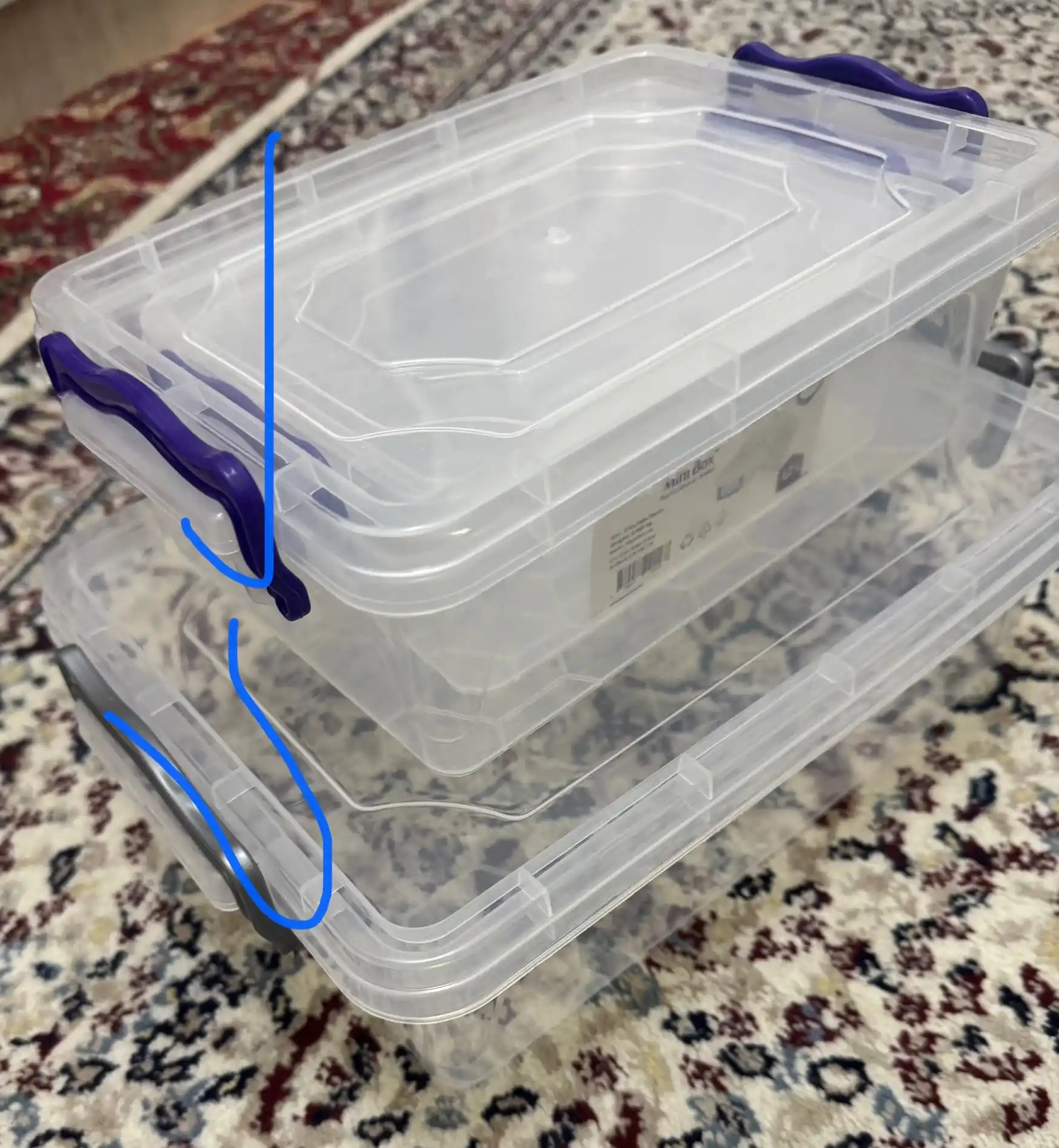 Mini Box plastik konteynerlar — 1.2, 2, 3.8 litr