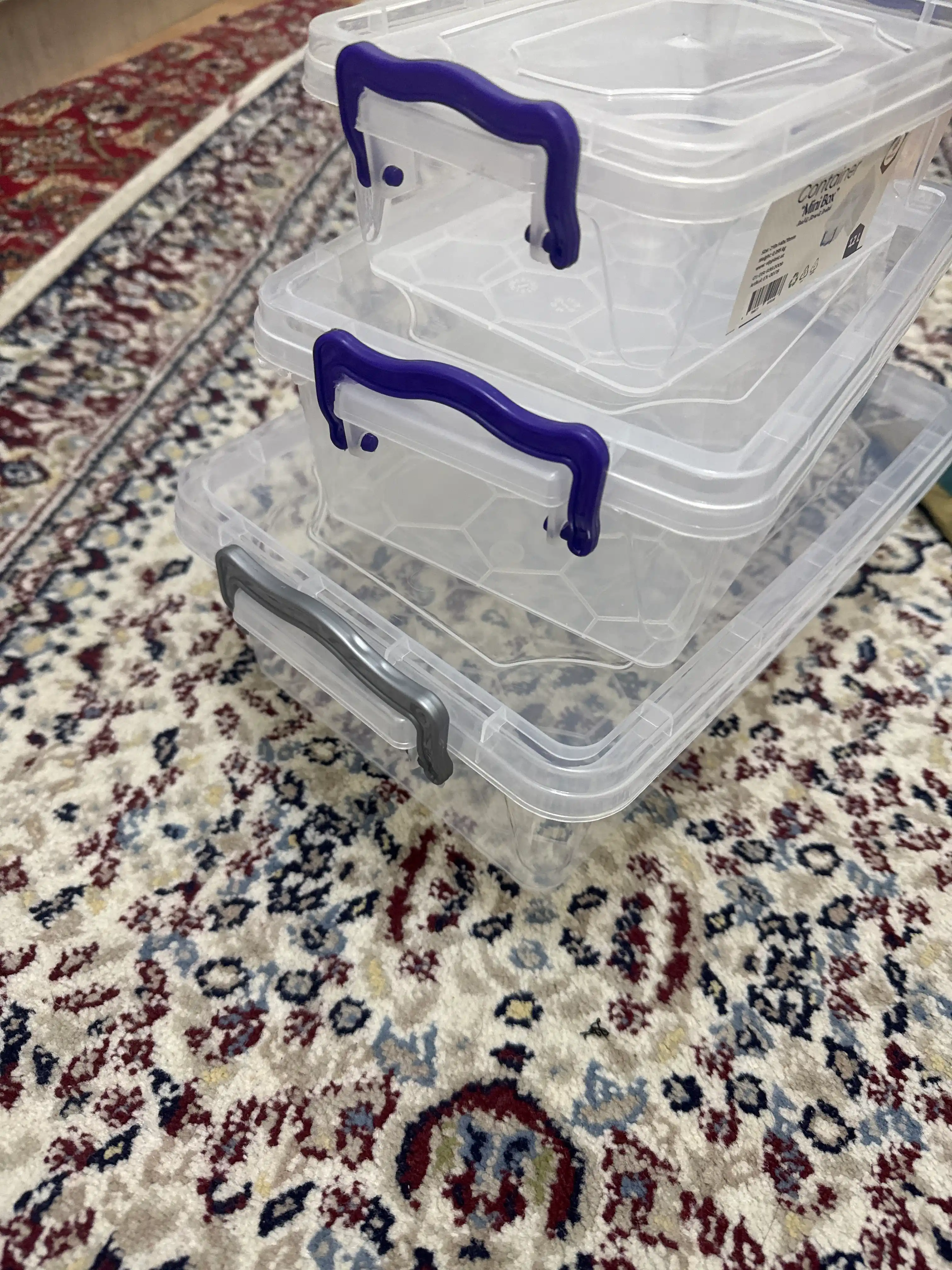 Mini Box plastik konteynerlar — 1.2, 2, 3.8 litr