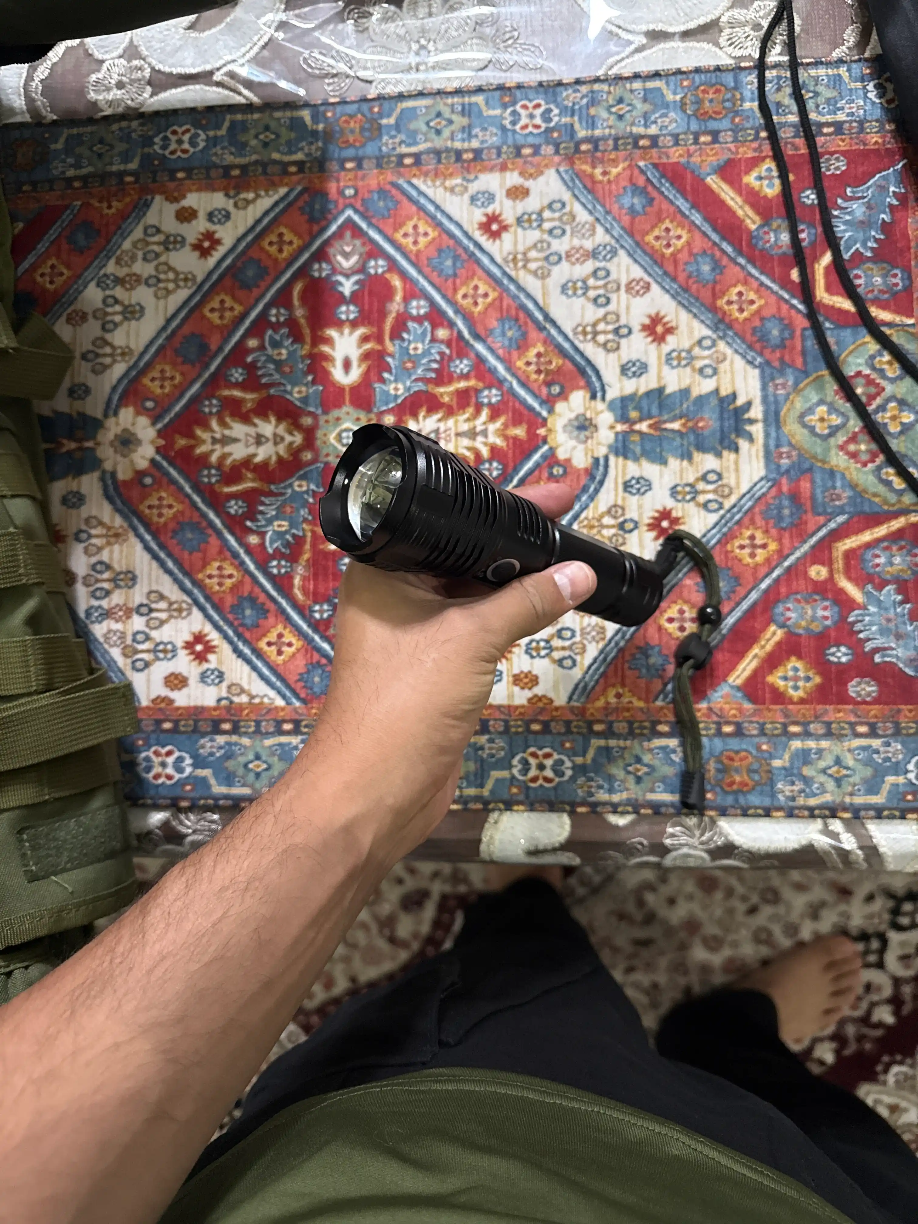 Qo'l chirog'i, LED, qayta zaryadlanuvchi, Zoom effekti bilan