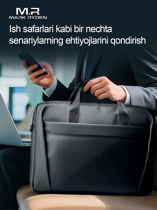 Сумка Mark Ryden MR616 для ноутбука и Macbook, деловая мужская и женская сумка через плечо - 