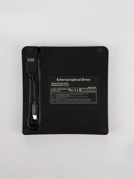 Tashqi DVD RW USB 3.0 Type-C, optik privod, noutbuklar va kompyuterlar uchun