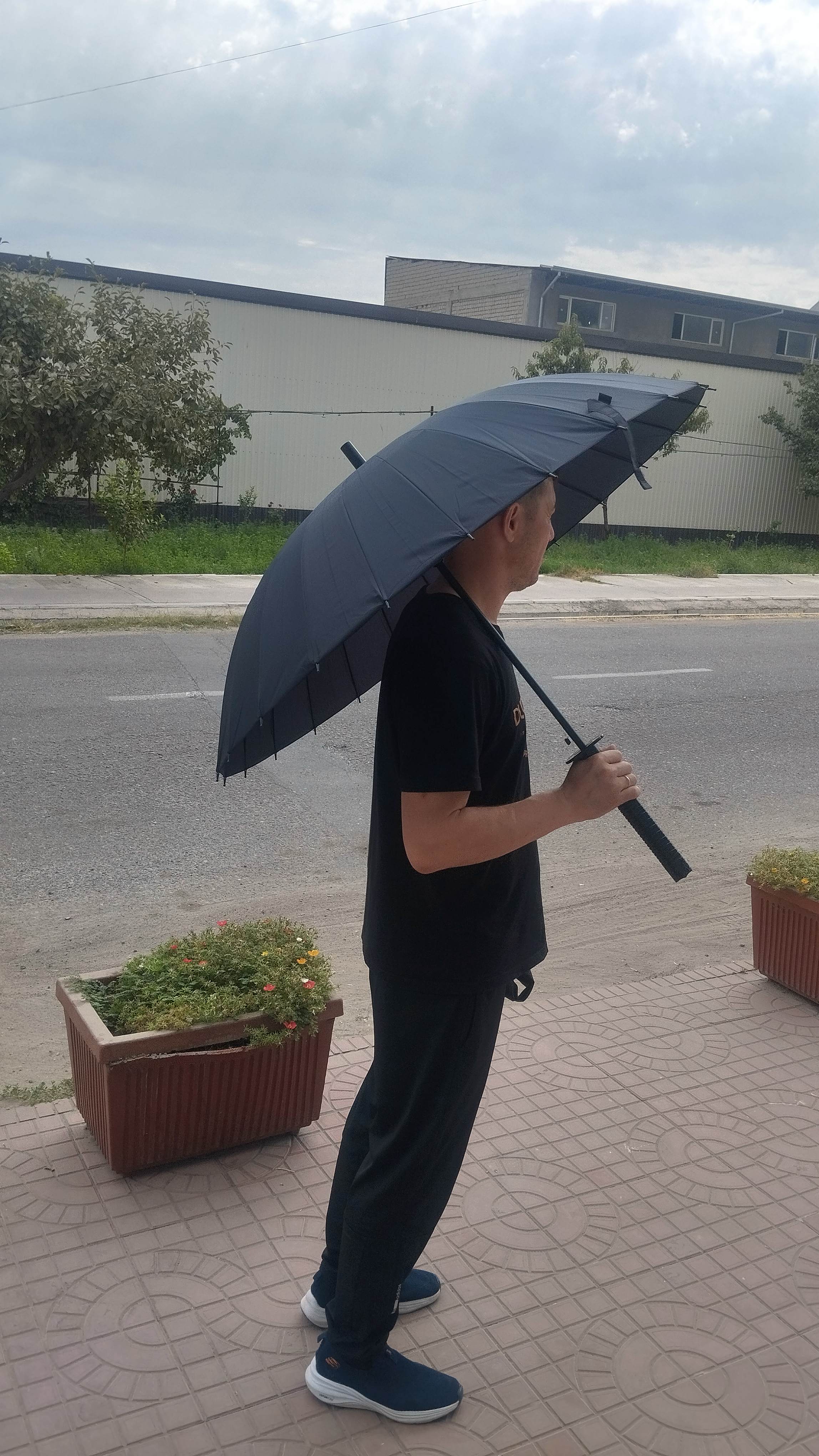24 qovurg‘ali katana soyabon, mustahkam dastali, samuray qilichi tayoqcha shaklida