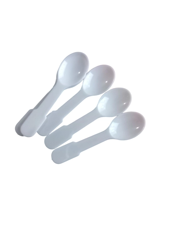 Mini plastik qoshiqlar 6 sm bir martalik | Sous va desert uchun