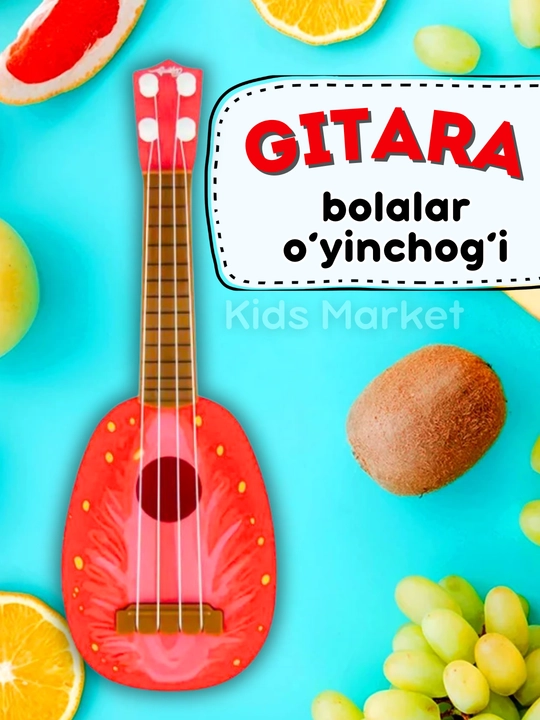 Gitara, bolalar uchun ukulele, mevalar - 