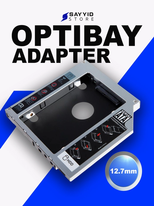 Optibay адаптер 9.5мм / 12.7мм — установка HDD или SSD вместо DVD-привода - 