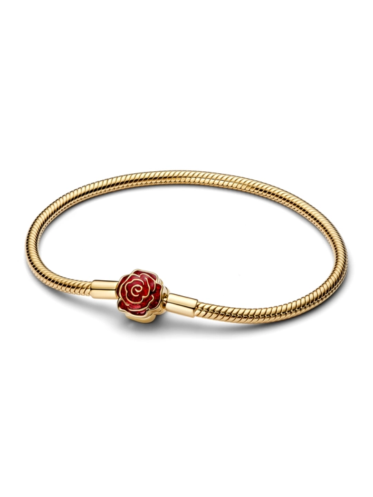Браслет Pandora Disney «Зачарованная роза», позолота 14K, 564019C01