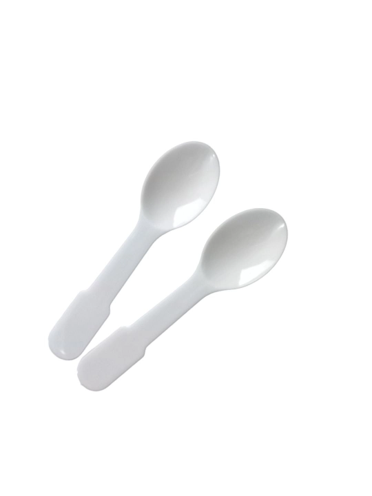 Mini plastik qoshiqlar 6 sm bir martalik | Sous va desert uchun