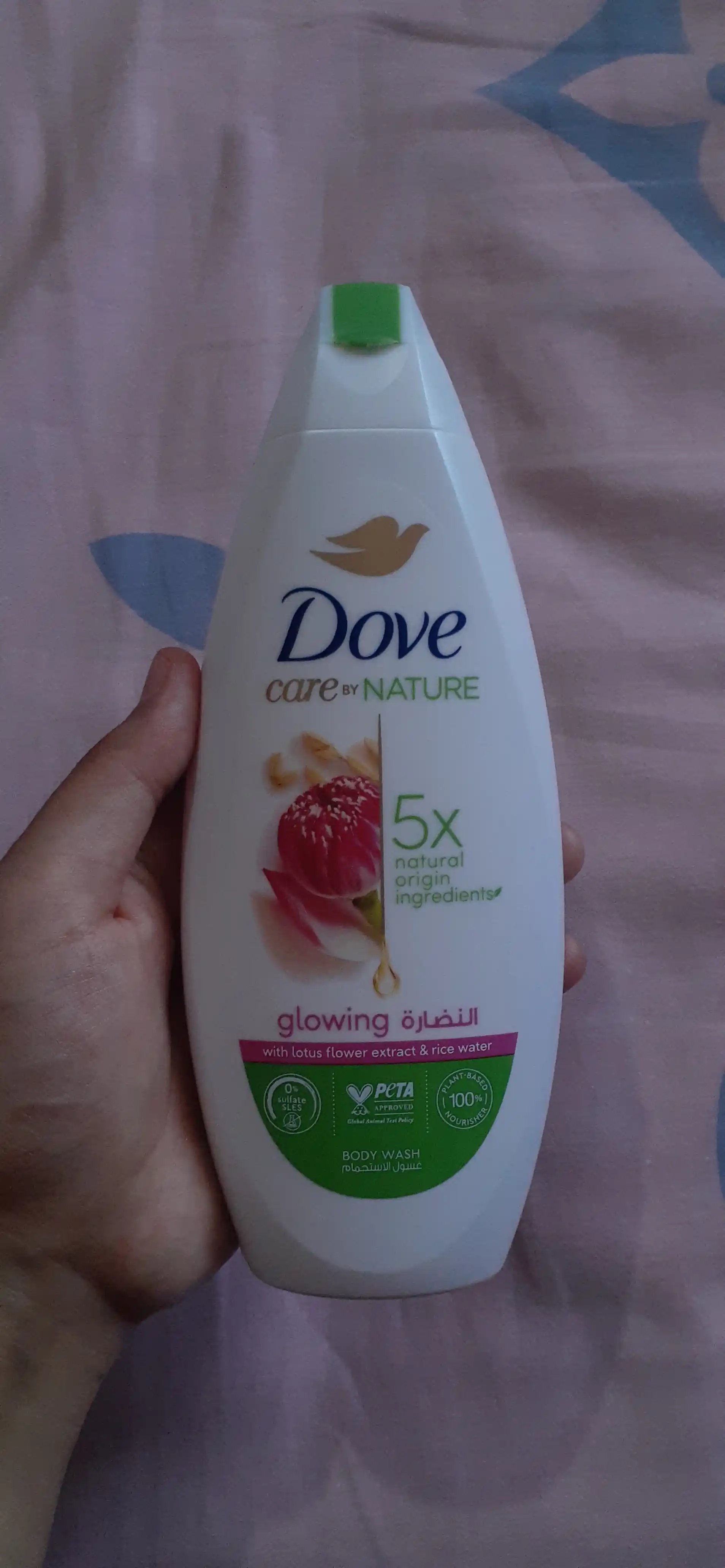 Гель для душа DOVE BW GLOWING LOTUS DUNE, 250 мл
