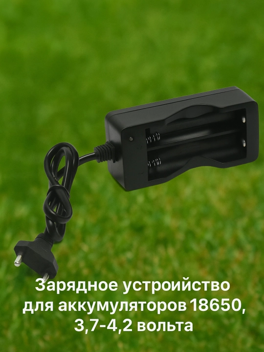 Зарядка для аккумуляторов 18650, двойная, на проводе