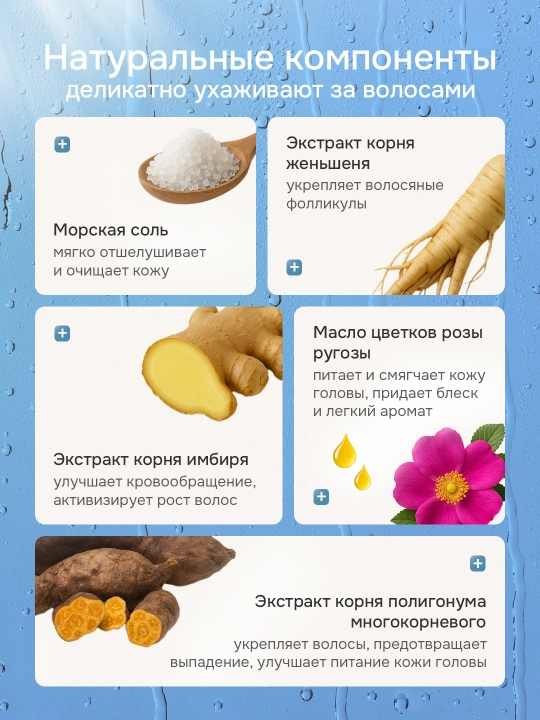 Aisunlee Coconut Scalp Scrub — dengiz tuzi bilan tozalovchi shampun-skrab, 250 ml
