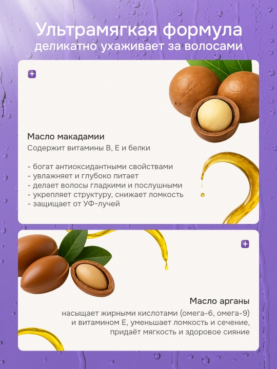 Keratine Queen makadamiya yog‘li, sulfatsiz konditsioner, barcha soch turlari uchun 750 ml