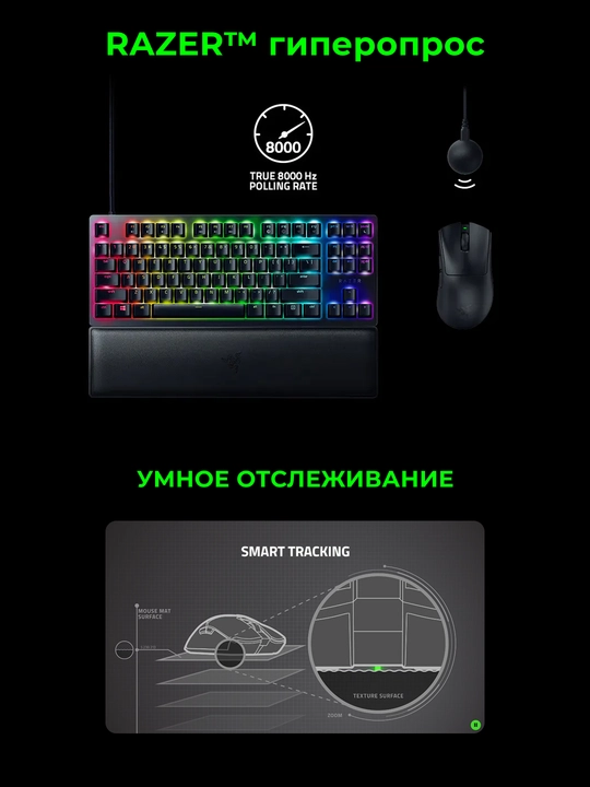 Razer DeathAdder V3 HyperSpeed simsiz o‘yin sichqonchasi, WL, 55g, 26000DPI,100 soatgacha