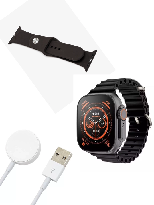Aqlli smart soat Watch P9 Utra Max , simsiz magnit zaryadlovchi bilan, 49 mm