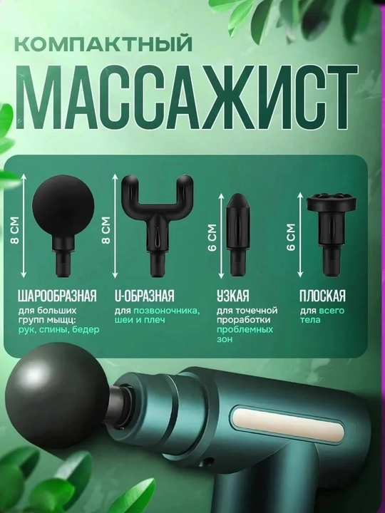 Перкуссионный массажер для тела, массажный пистолет, вибромассажер