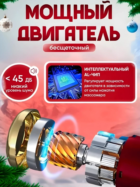Перкуссионный массажер для тела, массажный пистолет, вибромассажер
