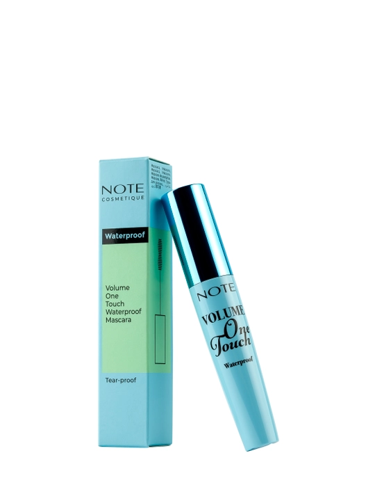 NOTE Volume One Touch Waterproof Mascara 10 ml suvga chidamli kiprik tushi