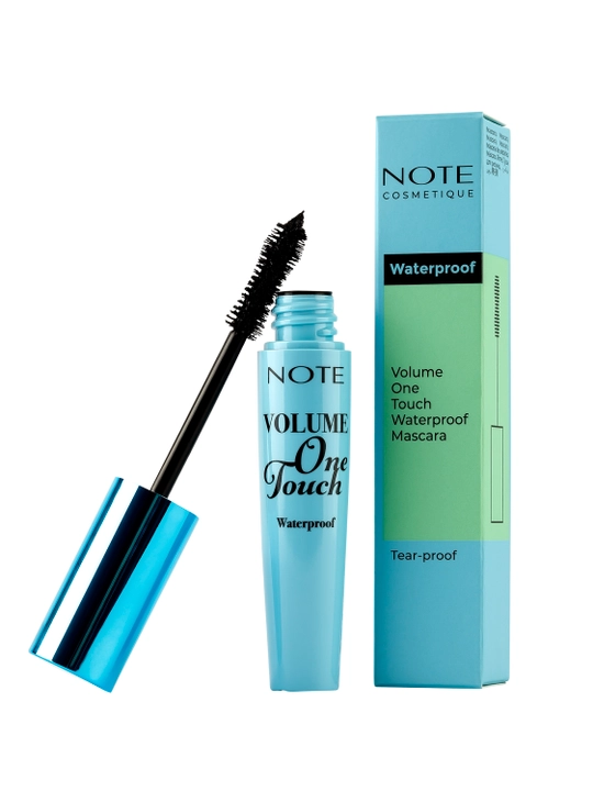 NOTE Volume One Touch Waterproof Mascara 10 ml suvga chidamli kiprik tushi