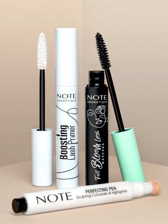Note Full Bloom Lash Mascara 9 ml kipriklar uchun tush hajm, qalinlik va ajratish uchun
