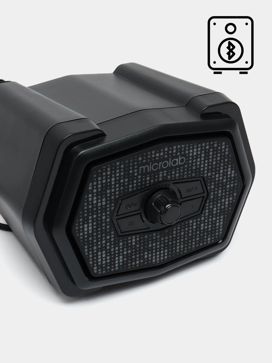 Sabvufer Microlab U220 / 2.1 / 10 Vt RMS (2×2,5 Vt + 5 Vt) / AUX / Bluetooth / USB / FM