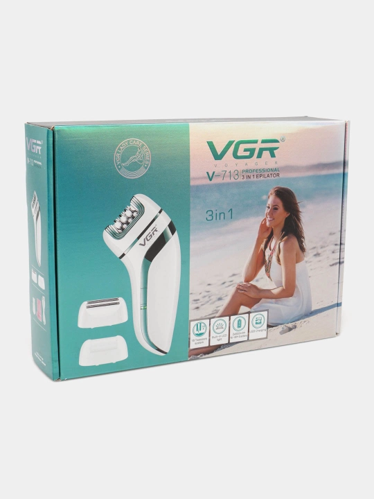 Professional VGR V-706, 722, 726, 728, 733, 751 ayollar uchun simsiz tana epilyatorlari
