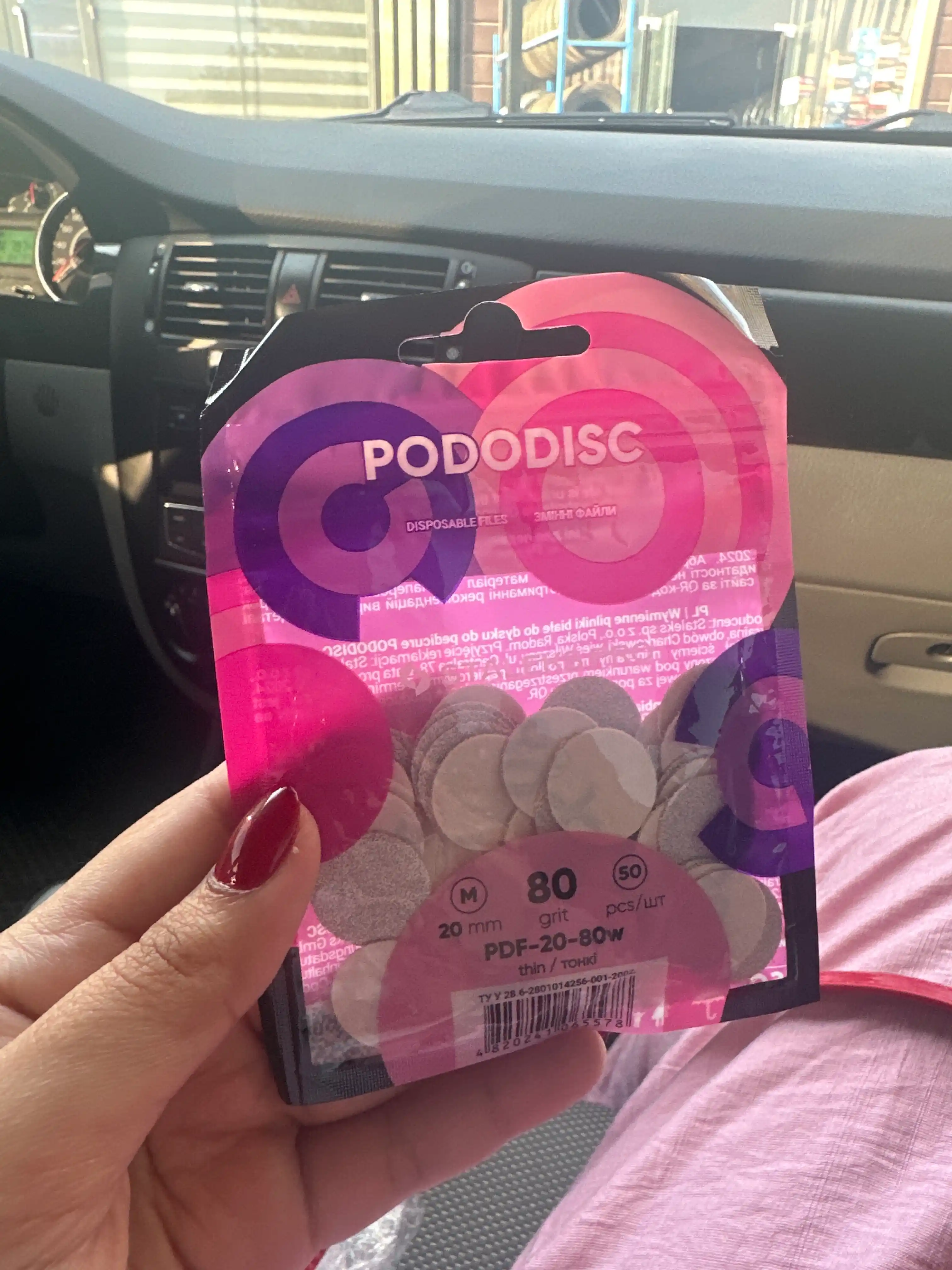 PODODISC STALEKS PRO M pedikyur diski uchun almashtiriladigan fayllar, 80 grit, 50 dona
