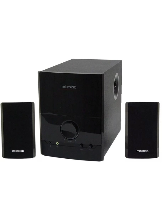 Сабвуфер Microlab M-500U / 2.1 / 40 Вт RMS (2×12 Вт + 16 Вт) / AUX / USB / SD/FM / корпус MDF