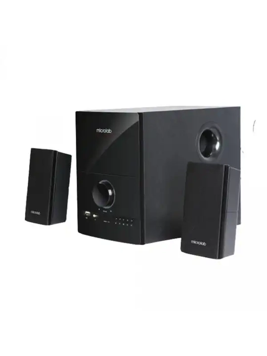 Сабвуфер Microlab M-500U / 2.1 / 40 Вт RMS (2×12 Вт + 16 Вт) / AUX / USB / SD/FM / корпус MDF