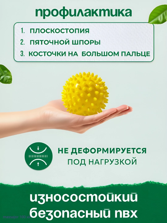 Мяч с шипами, для проработки мышц