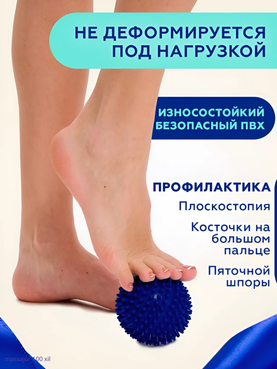 Мяч с шипами, для проработки мышц