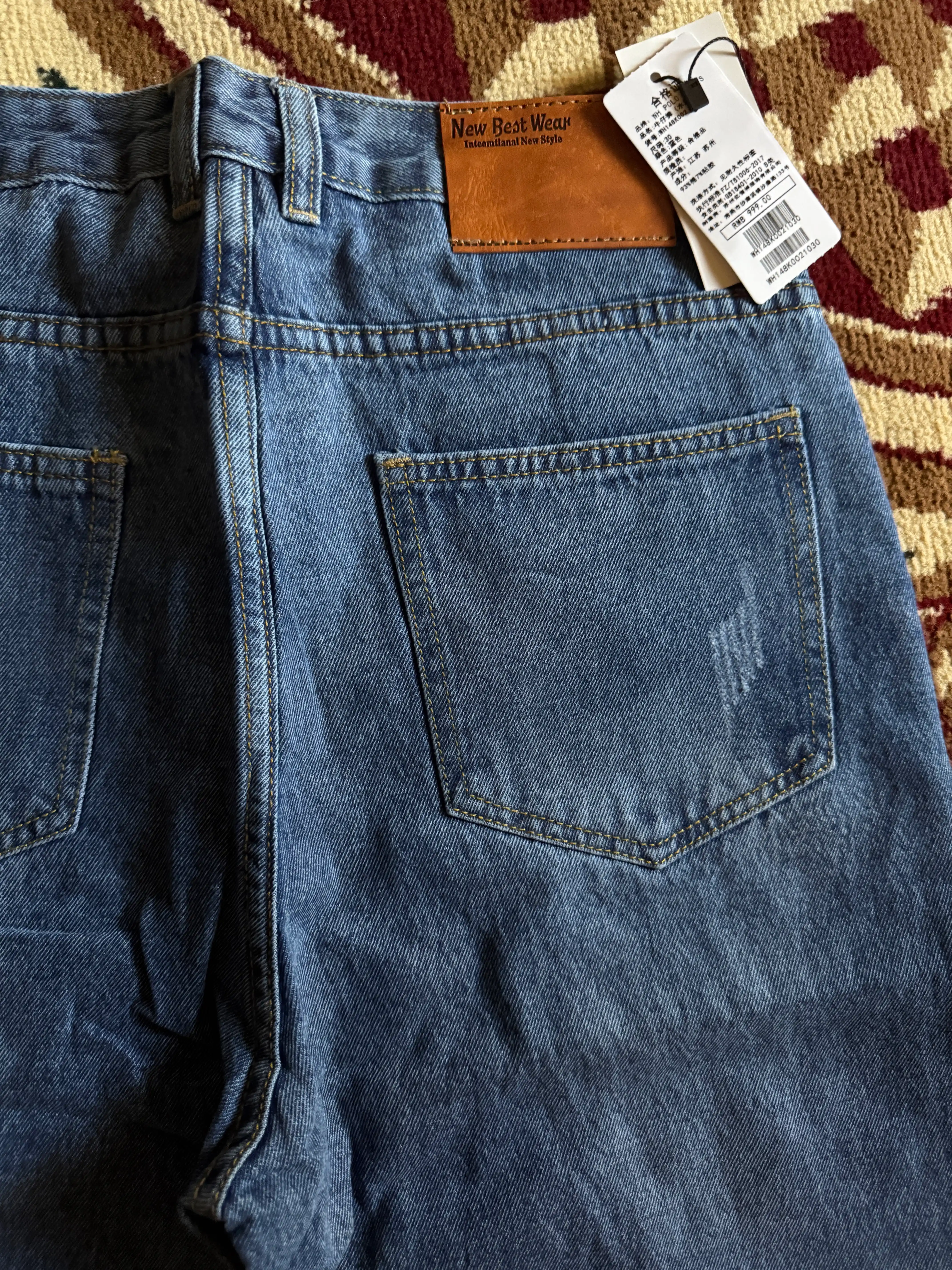 Ayollar uchun to‘g‘ri kesimli bananka denim jinsi shimlar qulay va kundalik kiyim 29–31