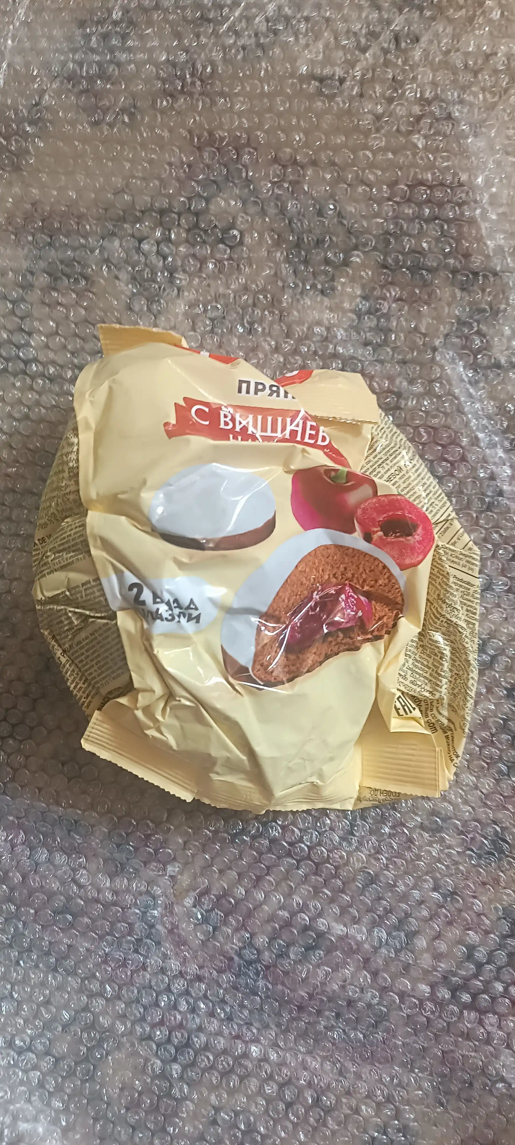 Pryaniklar Yashkino, olcha bilan to'ldirilgan, 350 g