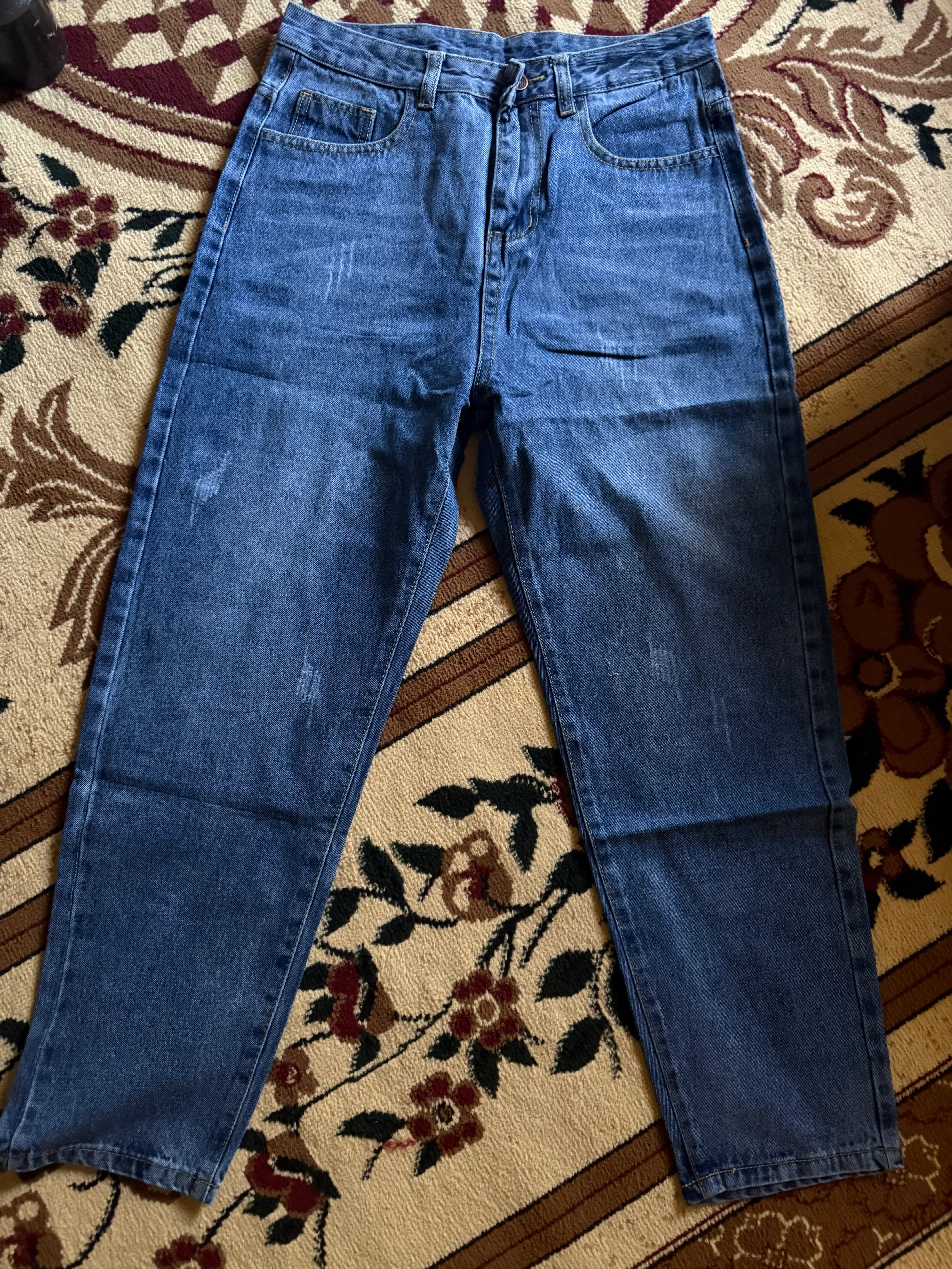 Ayollar uchun to‘g‘ri kesimli bananka denim jinsi shimlar qulay va kundalik kiyim 29–31
