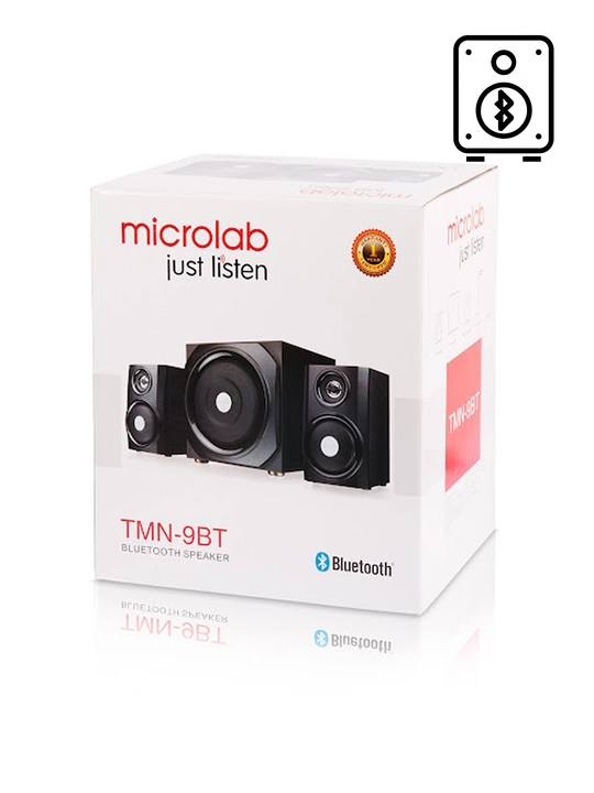 Сабвуфер Microlab TMN-9BT / 2.1 / 40 Вт RMS (2×11 Вт + 18 Вт) / AUX/Bluetooth/USB/SD / MDF