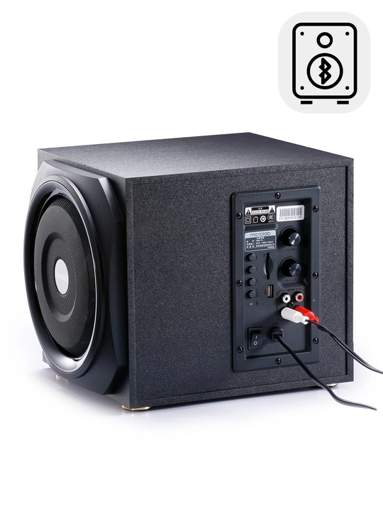 Сабвуфер Microlab TMN-9BT / 2.1 / 40 Вт RMS (2×11 Вт + 18 Вт) / AUX/Bluetooth/USB/SD / MDF