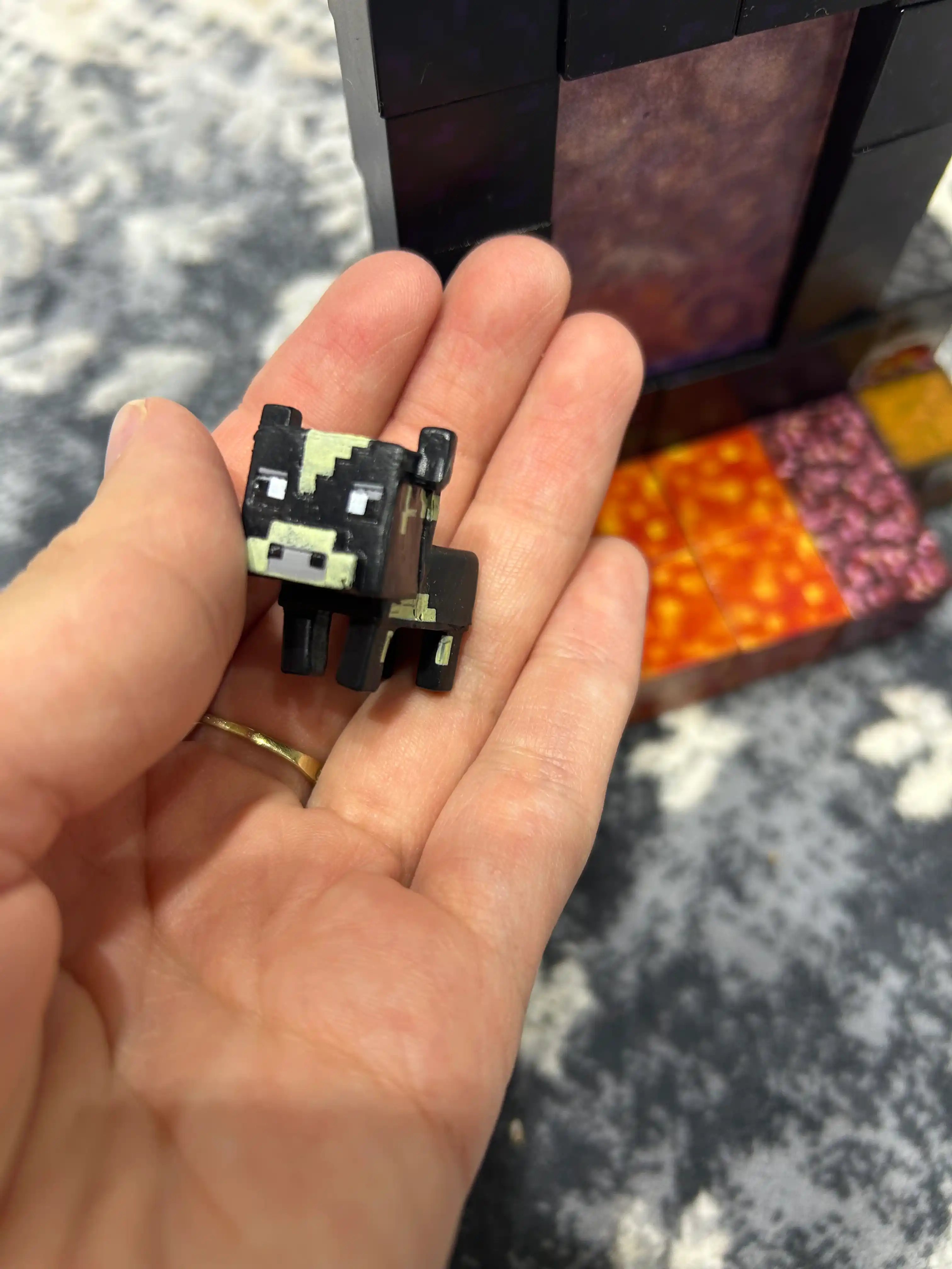 Конструктор магнитный развивающий набор Minecraft