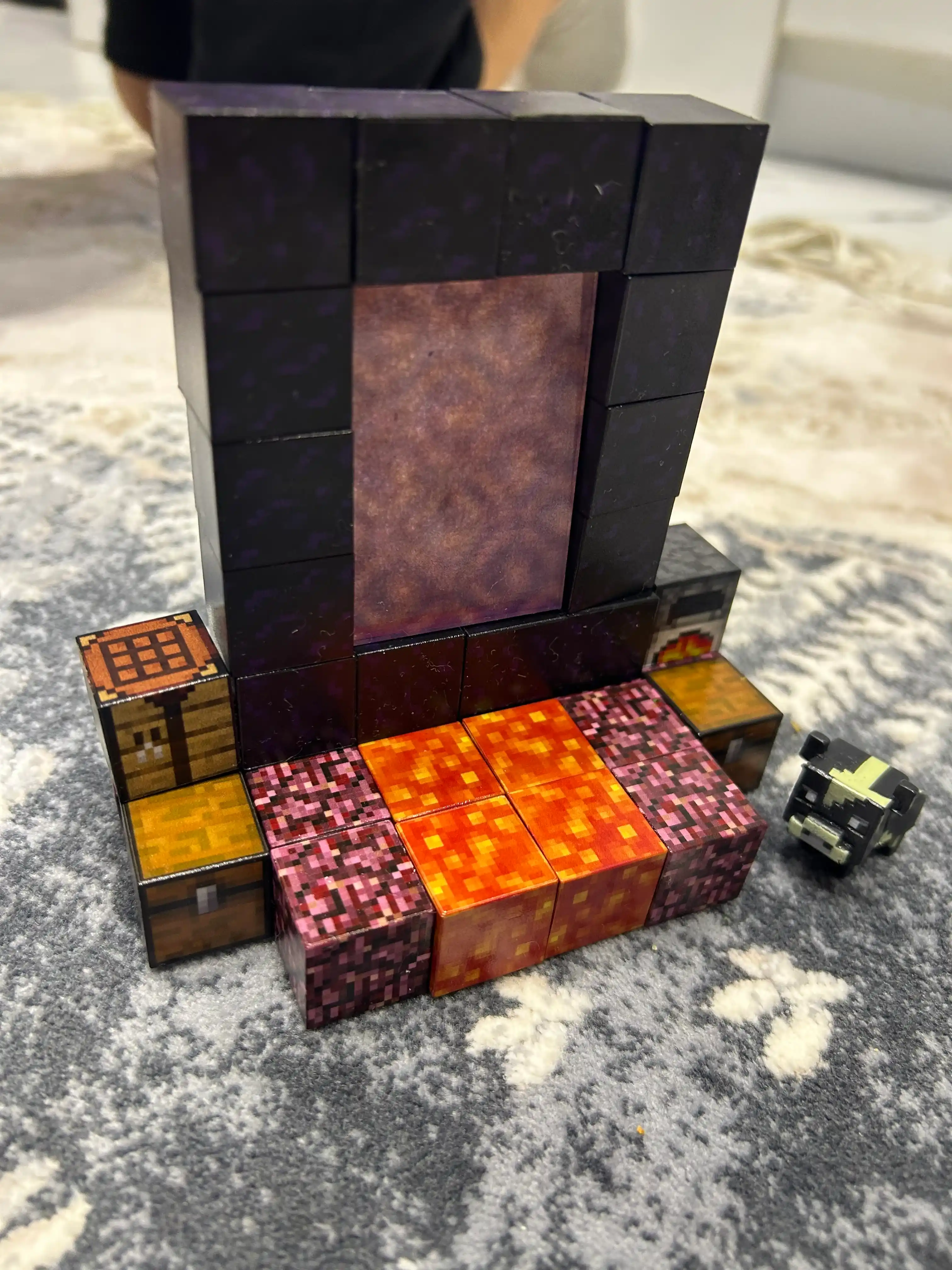 Конструктор магнитный развивающий набор Minecraft