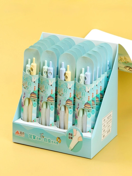 Gel ruchka Shengdian 9741 Fun, 2 dona, 0.5 mm, silliq yozuv, tez quriydigan