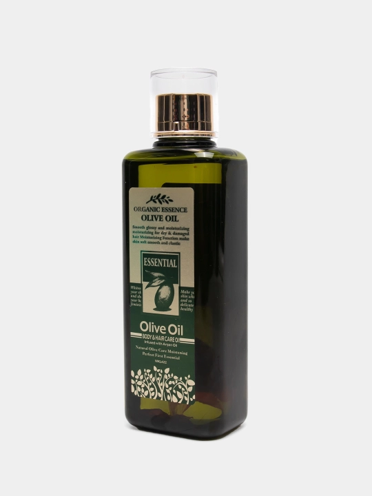Soch va tana uchun namlantiruvchi zaytun yog'i Organic essence olive oil, 200 ml