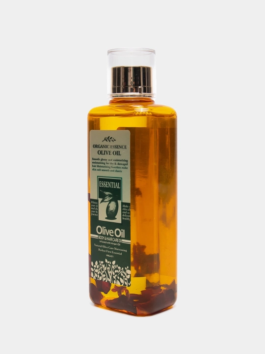 Soch va tana uchun namlantiruvchi zaytun yog'i Organic essence olive oil, 200 ml