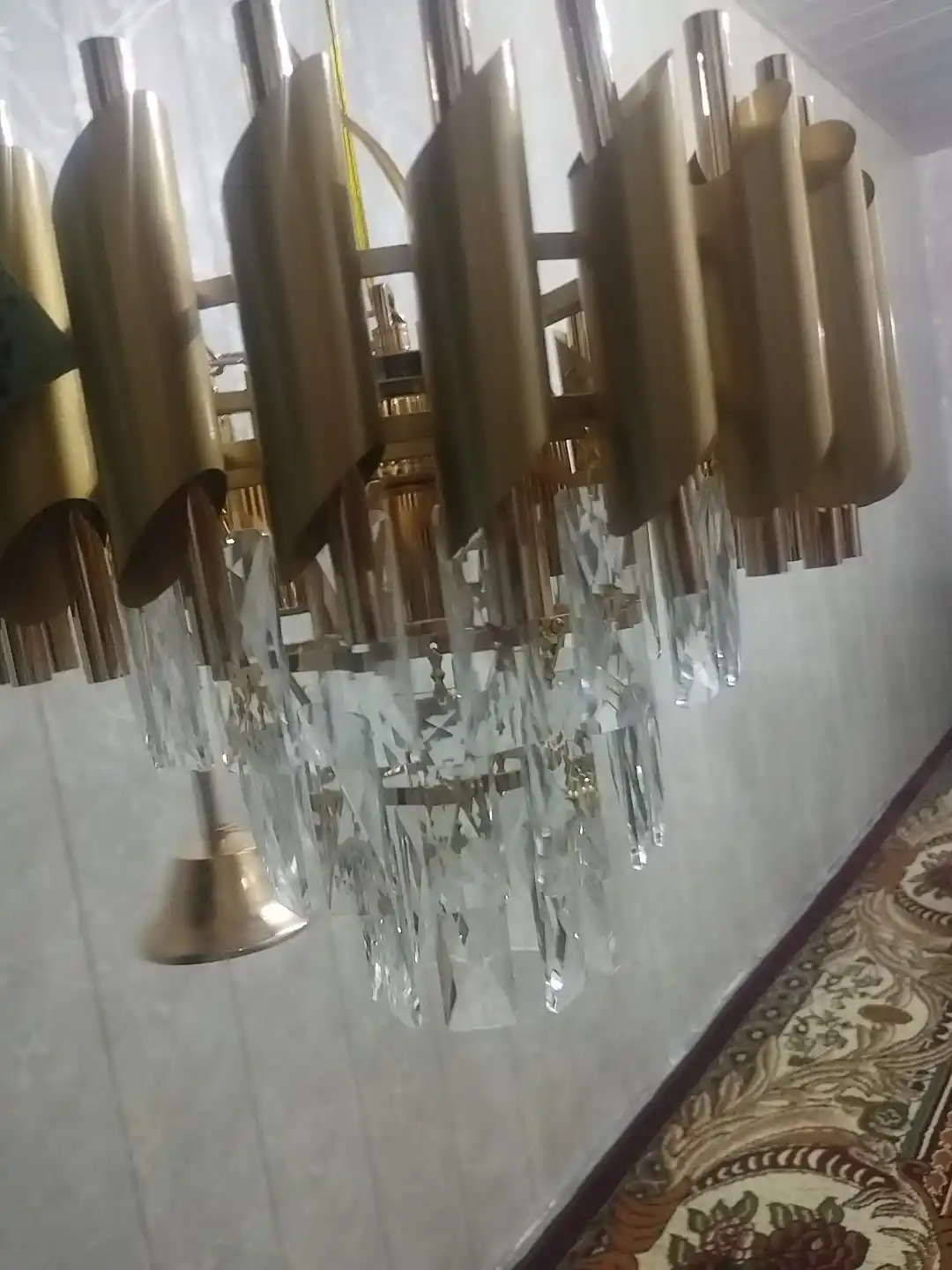 Люстра с регулируемой высотой, хрустальная, 3 цвета, для спальни и зала, цоколь E27