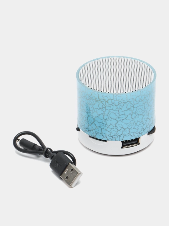Мини-динамик, портативный, беспроводной "Bluetooth с LED подсветкой" - 