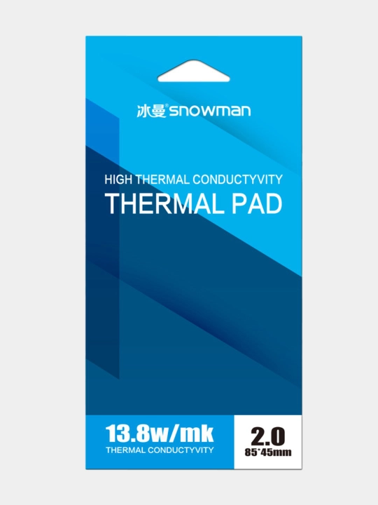 Termal prokladka Snowman, 13.8 Vt, 85 * 45 mm, video-grafik kartalar uchun