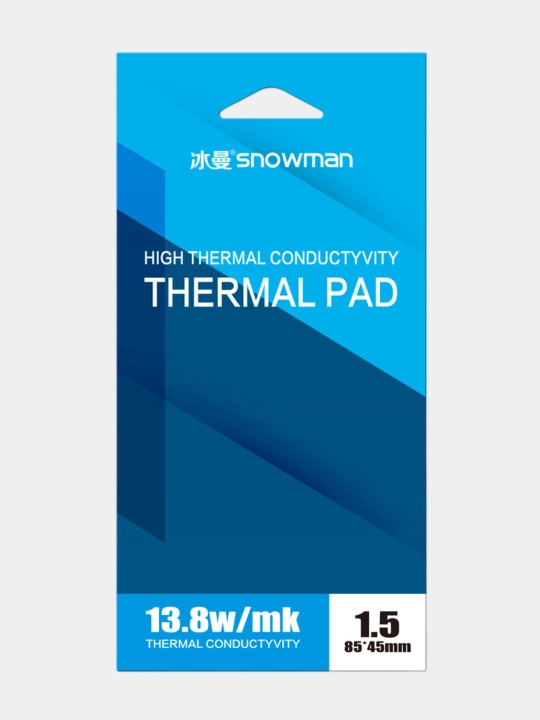 Termal prokladka Snowman, 13.8 Vt, 85 * 45 mm, video-grafik kartalar uchun