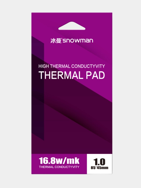 Termal yostiq Snowman, 16,8 Vt, o'lchami 85 * 45 mm, video kartalar uchun