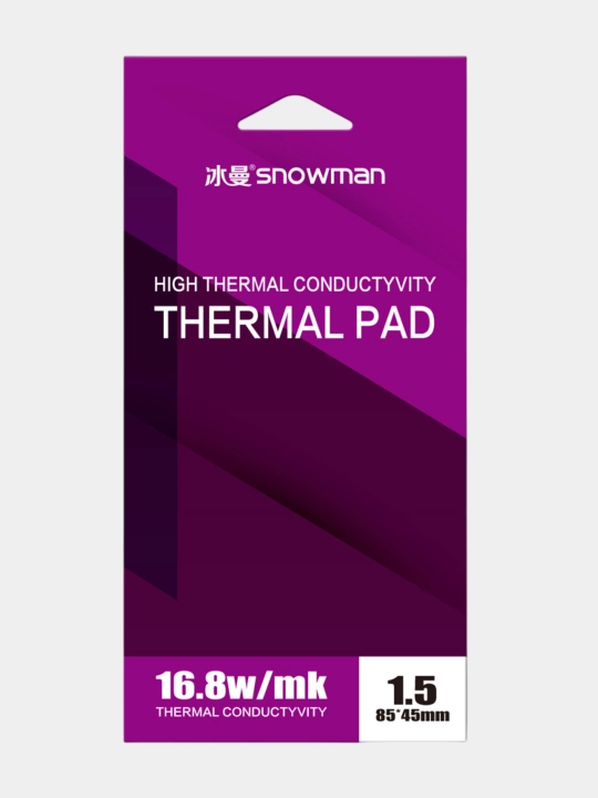 Termal yostiq Snowman, 16,8 Vt, o'lchami 85 * 45 mm, video kartalar uchun