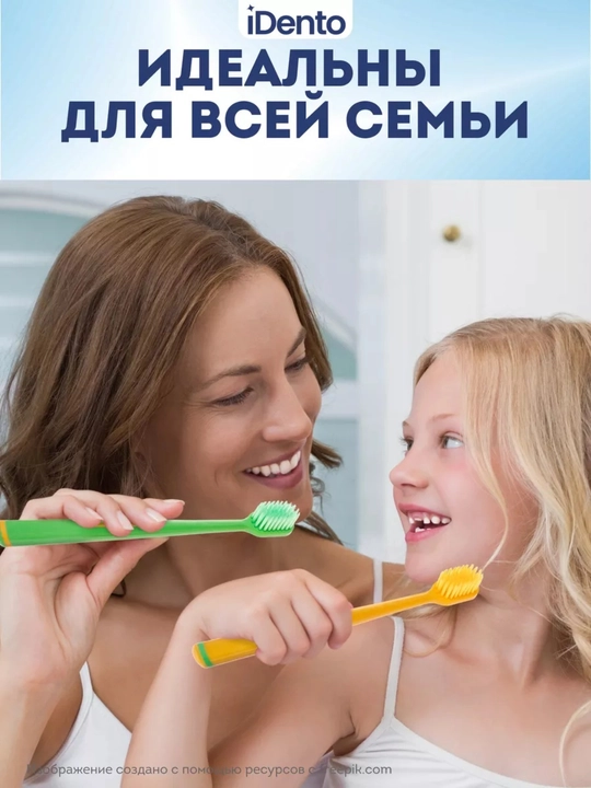 IDento – yumshoq tukli tish cho‘tka, sezgir tishlar uchun