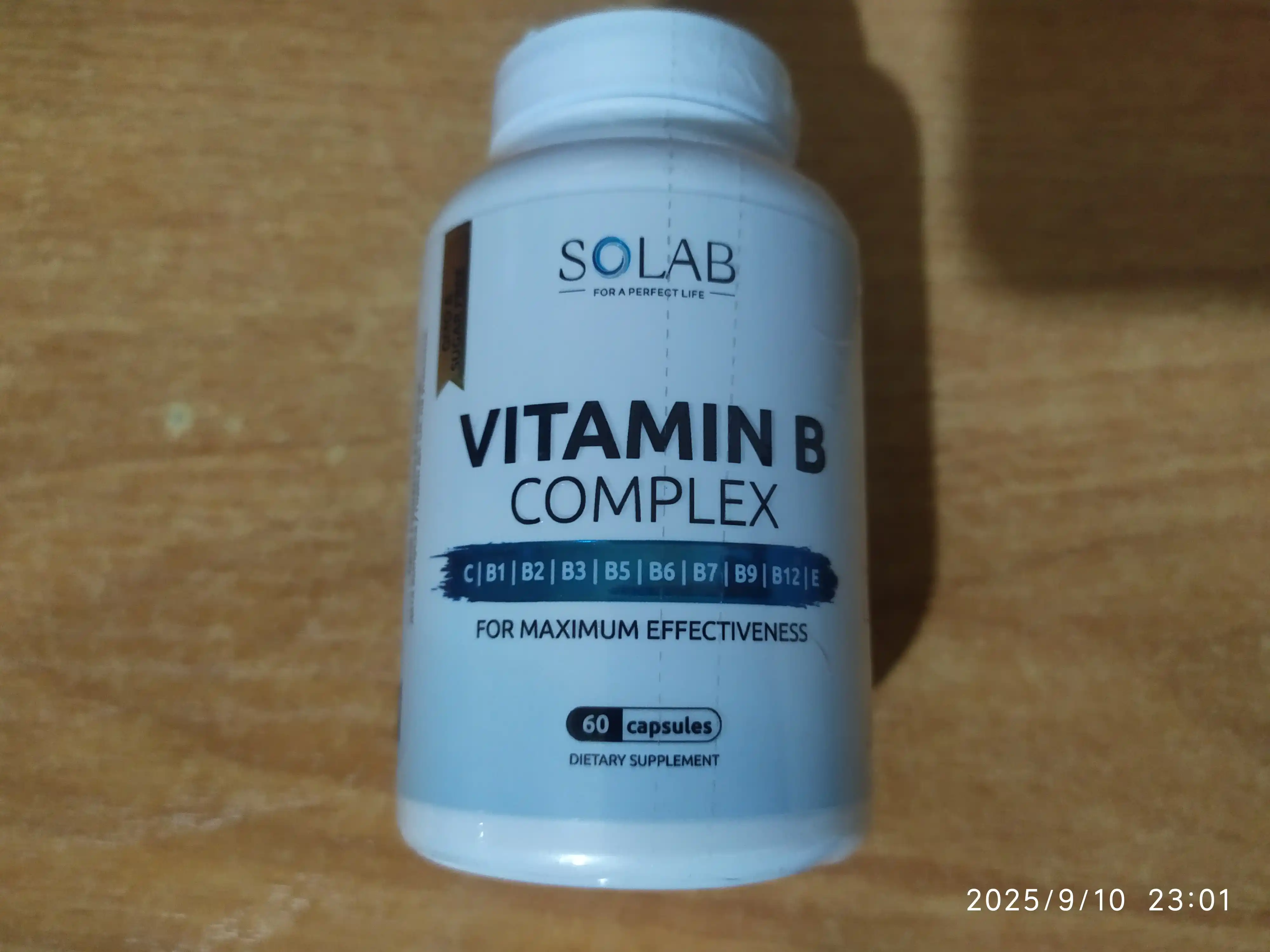 Витамины группы В, SOLAB, 60 капсул