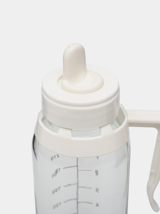 Bolalar uchun Apple shisha idishi, ikki nasadkali, so‘rg‘ich + suvdon, 120-240 ml