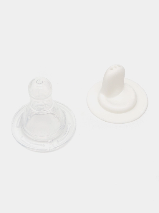 Bolalar uchun Apple shisha idishi, ikki nasadkali, so‘rg‘ich + suvdon, 120-240 ml