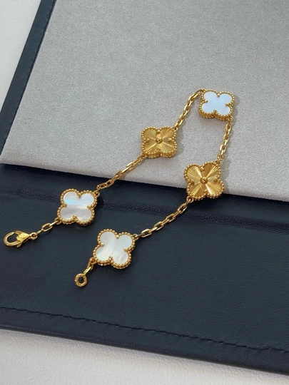 Браслеты для женщин и девушек Van Cleef, не меняет цвет и не темнеет — FSNLADY-2VANCLEEF-ЖЕЛТ